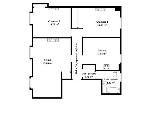 Achat Appartement Avignon 3 pièces 82 m² - Photo 9