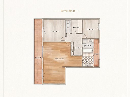 Location Appartement Avignon 3 pièces 74.56 m² - Photo 1
