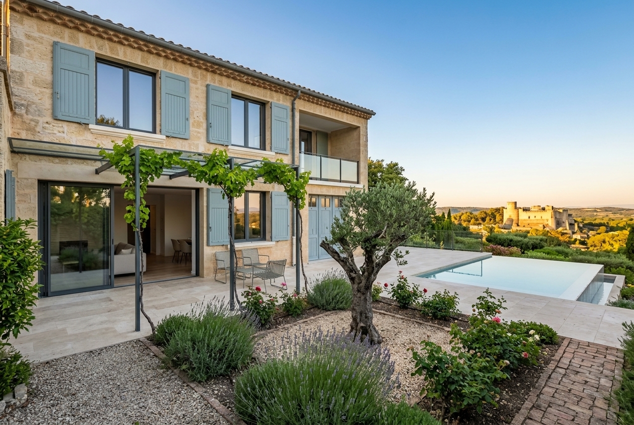Marché immobilier à Villeneuve-lès-Avignon en 2026 : tendances, prix au m² et profils acquéreurs