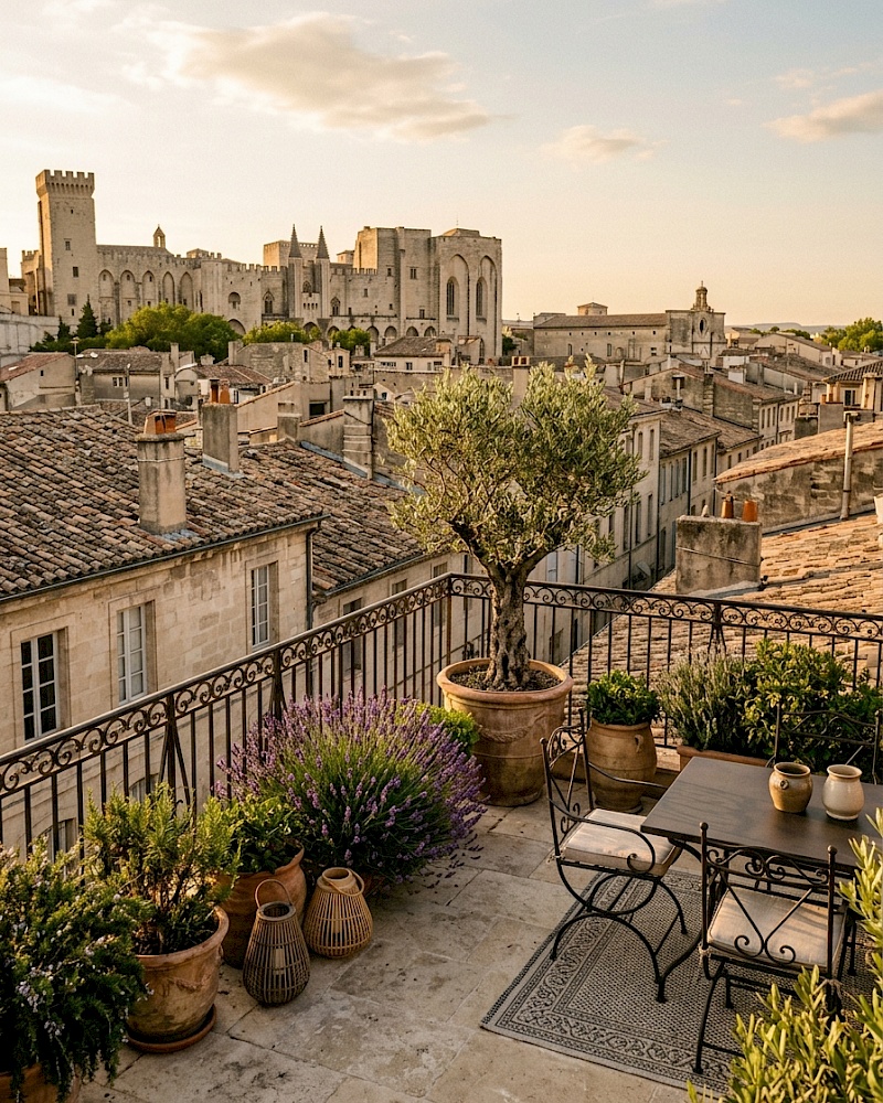 La terrasse tropézienne à Avignon Intra-Muros : quel impact sur la valeur et l'estimation d'un appartement ?