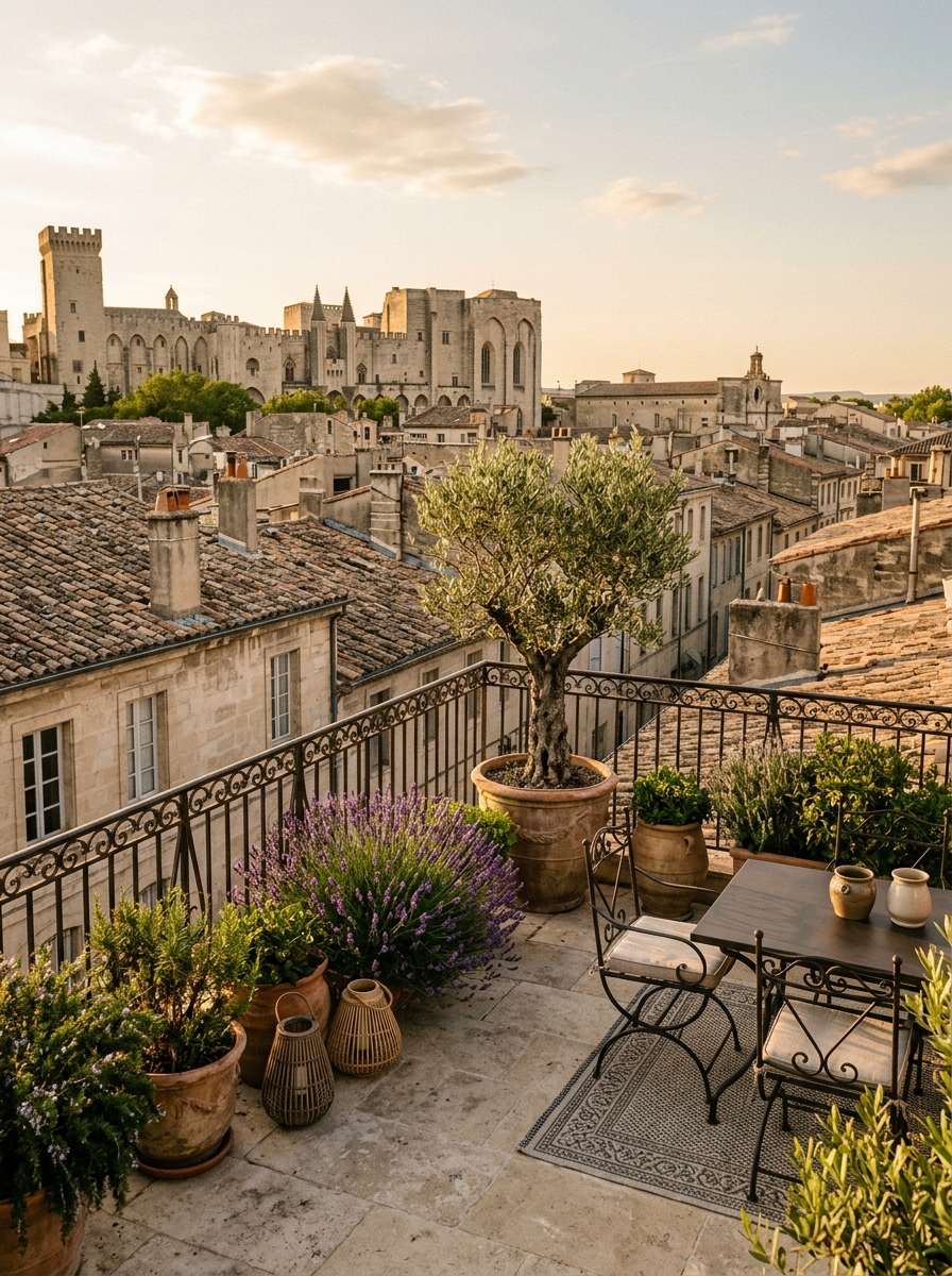 La terrasse tropézienne à Avignon Intra-Muros : quel impact sur la valeur et l'estimation d'un appartement ?