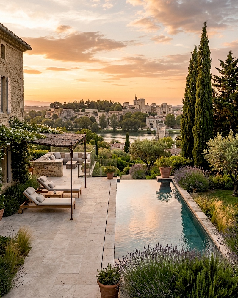 La vue sur le Fort Saint-André et le Palais des Papes à Villeneuve-lès-Avignon : quelle surcote réelle lors de l'estimation ?
