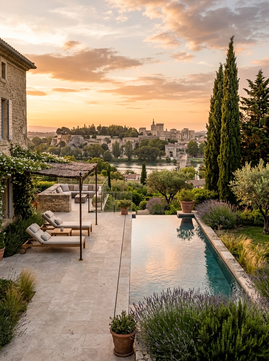 La vue sur le Fort Saint-André et le Palais des Papes à Villeneuve-lès-Avignon : quelle surcote réelle lors de l'estimation ?